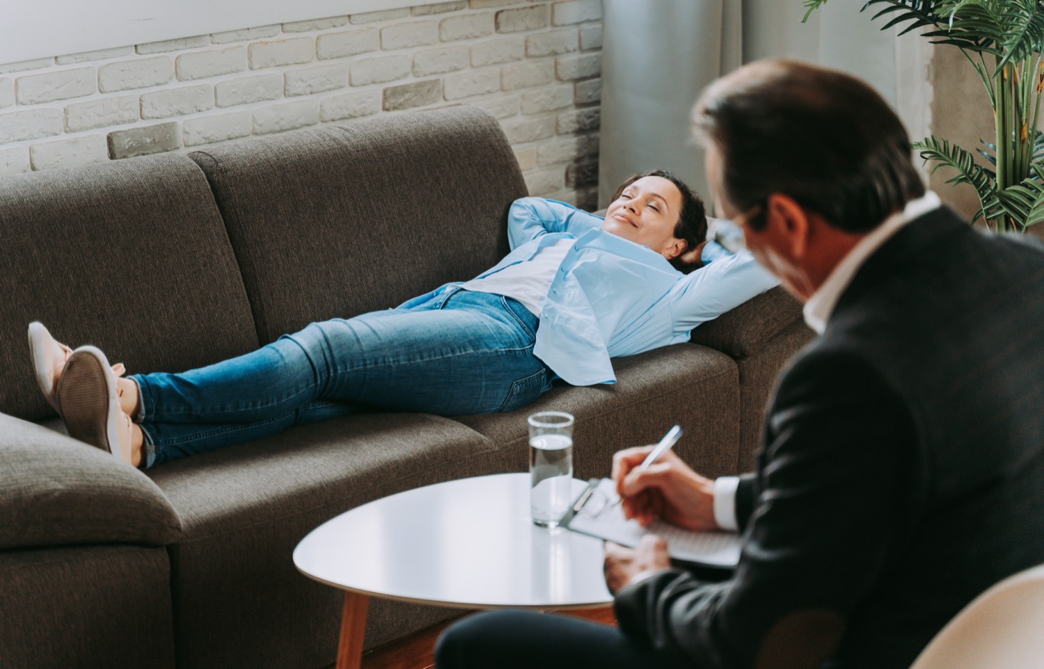 A calm, private counselling room in Hove